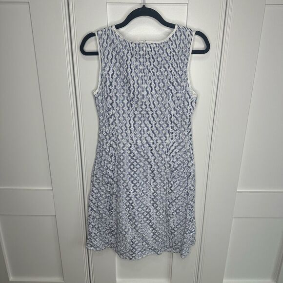 Brooks brothers Dress Size 10 Eyelet Blue white (v1) - Picture 3 of 7